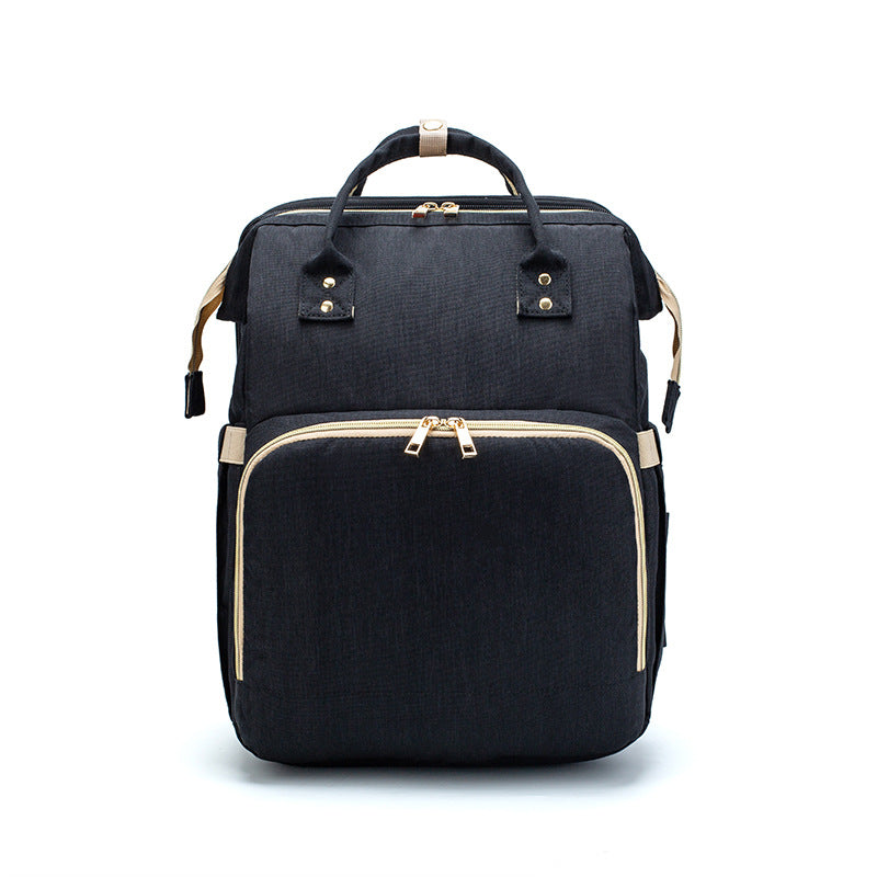 Folding Travel Bed Backpack for Mums with USB Charging
