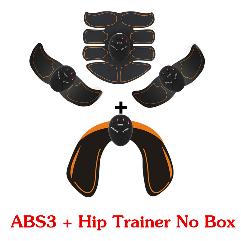 EMS Abs Trainer Stickers, Rechargeable Muscle Toning Pads for Home