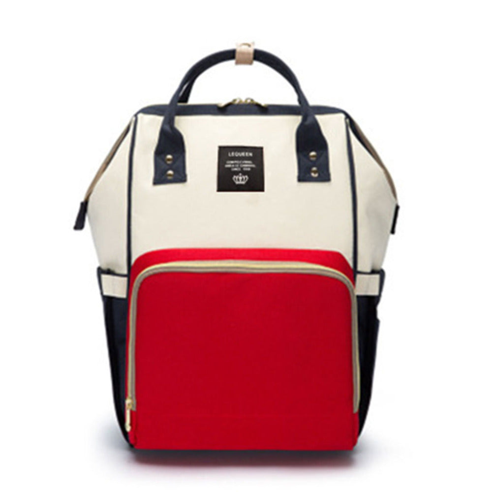 Large Capacity Mummy Nappy Bag with Bottle Pockets