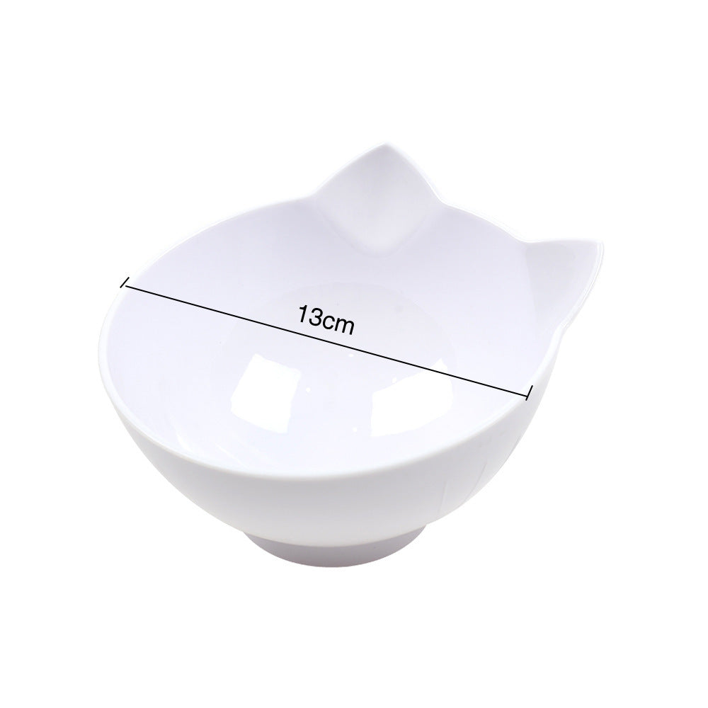Kitten Raised Pet Bowl With Neck-Friendly Tilted Design
