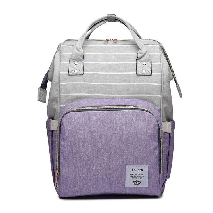 Large Capacity Mummy Nappy Bag with Bottle Pockets