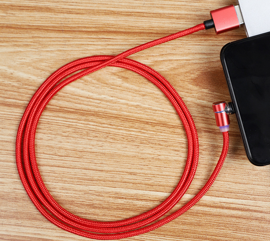 LED Magnetic Charging Cable with USB and Type C in Many Options