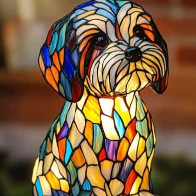 3D Animal Table Lamp With Colourful Light, Vintage Night Light