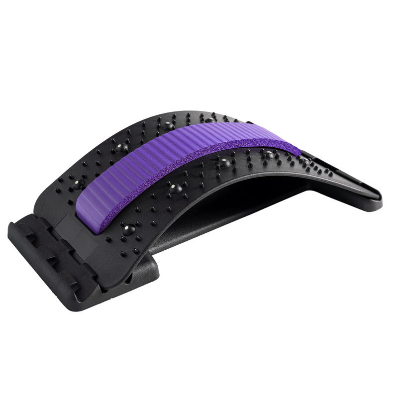 Adjustable Back Stretcher with Massage Points for Waist and Neck