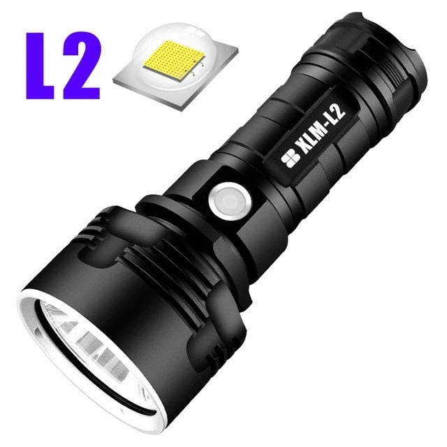 Rechargeable LED Flashlight, Super Bright Zoom Torch with Aluminium Body