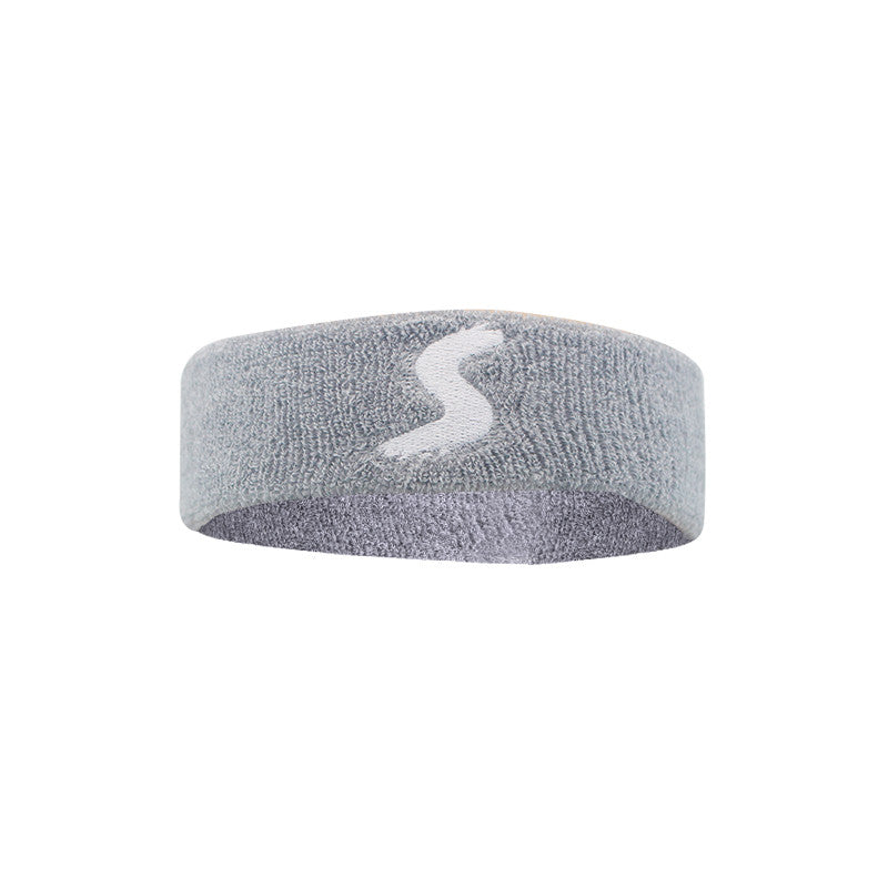 Cotton Fitness Headband, Sweat Absorbing Sports Hair Band for Workouts