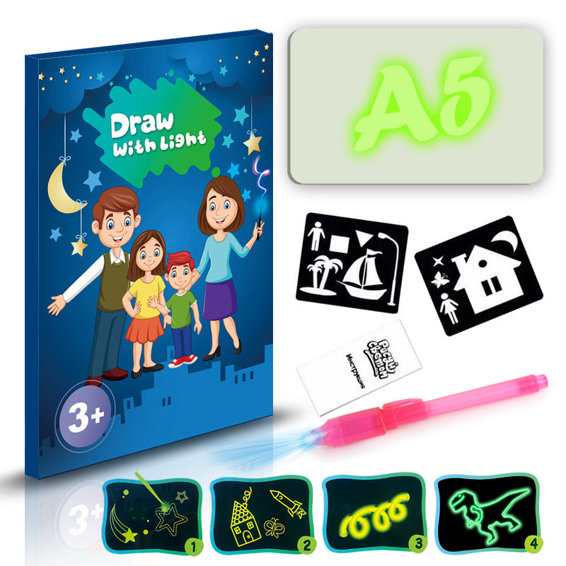3D Magic Drawing Pad With 8 Light Effects For Kids