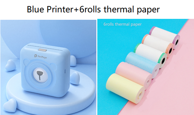 Mini Bluetooth Thermal Label and Photo Printer for Phones