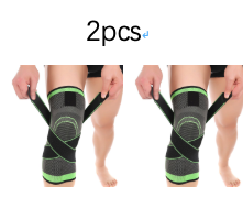 3D Weave Sports Knee Pad with Adhesive Support Strap