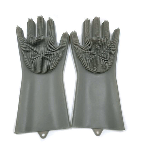 Silicone Heat-Resistant Scrubbing Gloves For Kitchen Cleaning