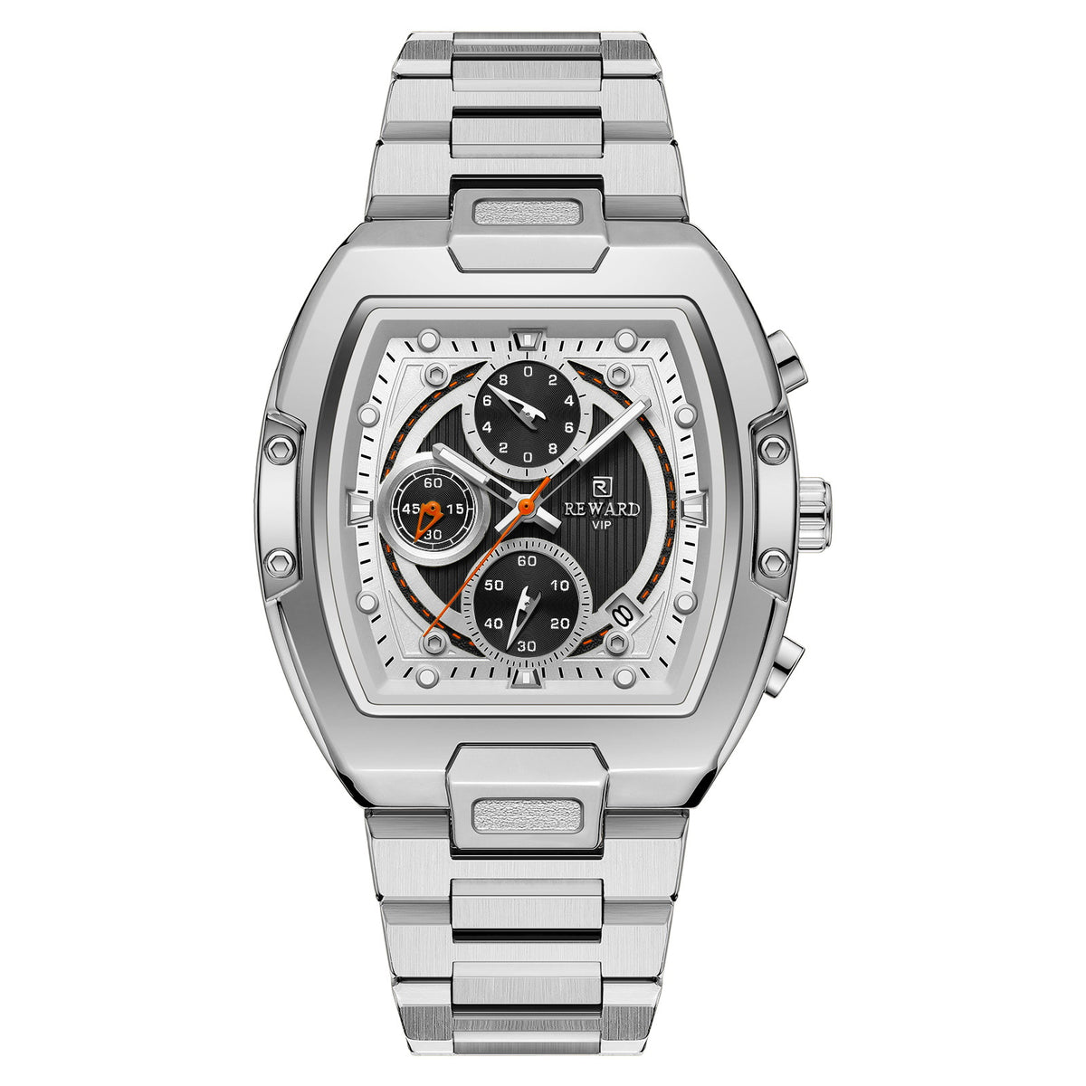 Men's Multifunctional Quartz Watch With Tonneau Case