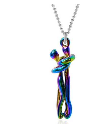 Love Hug Necklace For Couples, Simple Clavicle Chain Gift