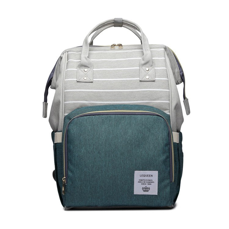 Large Capacity Mummy Nappy Bag with Bottle Pockets