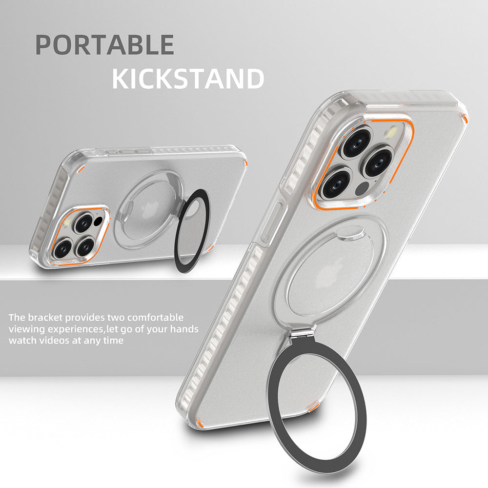 Colourful Magnetic Phone Case With Holder Stand And Strap Hole