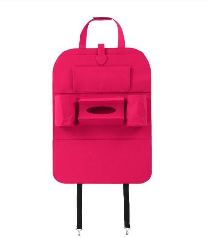 Wool Felt Car Seat Organiser Bag, Multi-Purpose Back Seat Storage