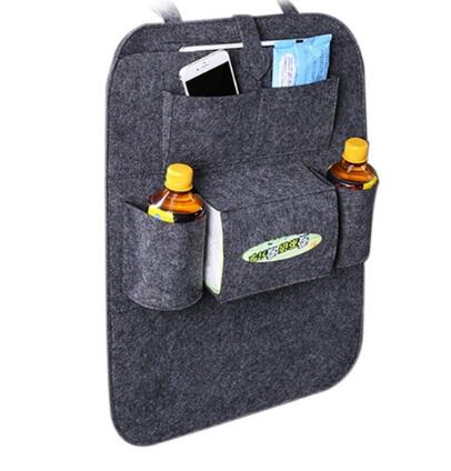 Wool Felt Car Seat Organiser Bag, Multi-Purpose Back Seat Storage