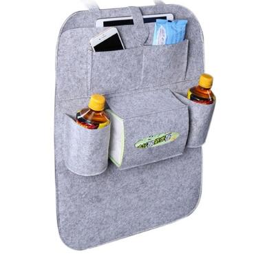 Wool Felt Car Seat Organiser Bag, Multi-Purpose Back Seat Storage