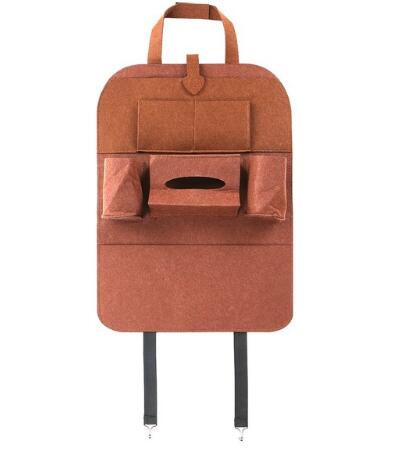 Wool Felt Car Seat Organiser Bag, Multi-Purpose Back Seat Storage