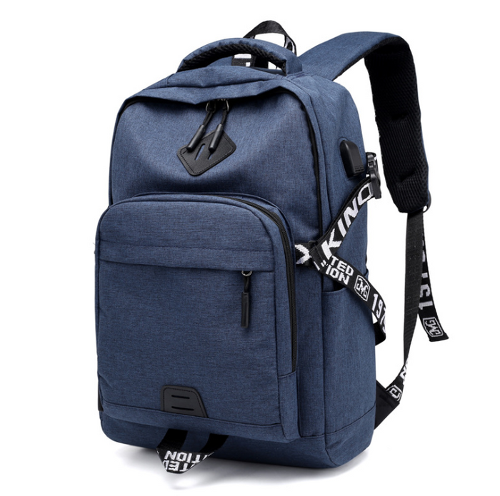 Laptop-Rucksack mit USB-Ladeanschluss, praktische Reisetasche mit Ladeanschluss