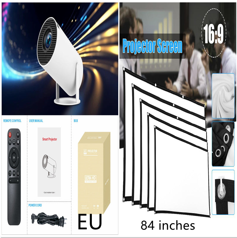 HY300 Pro Portable Mini Projector for Home Movie Nights
