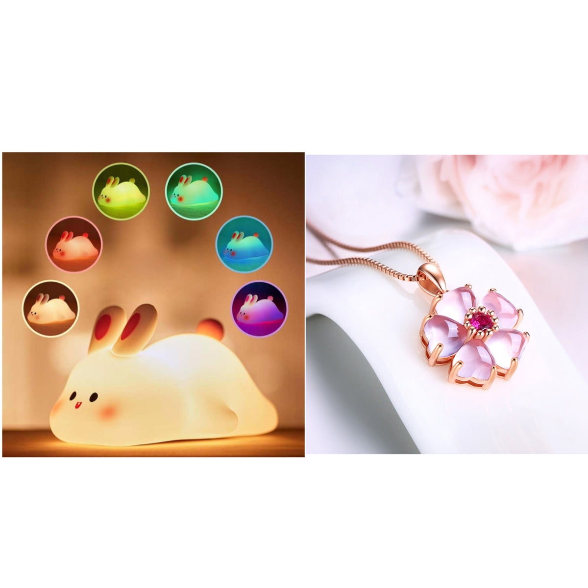 Cute Silicone Touch Night Light for Kids with Soft Squishy Finish