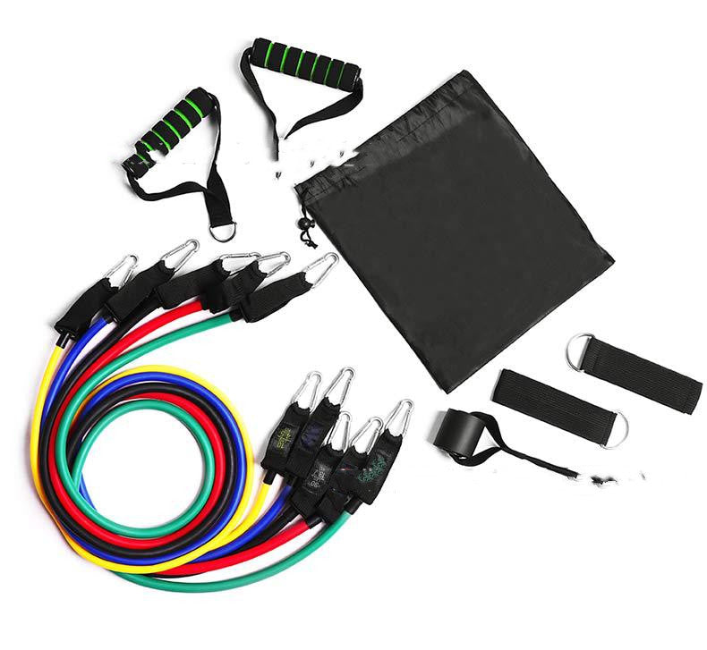 Resistance Band Set with Handles, Elastic Rally Rope for Home Workouts
