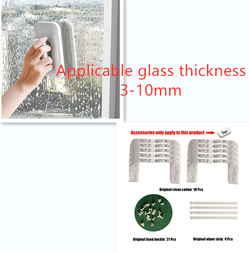 Double-Sided Magnetic Window Cleaner, Glass Wiper with Tool Sets