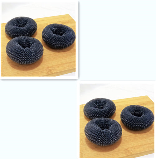 Kitchen Soap Dispensing Palm Brush, Push-Type Dish Scrubber