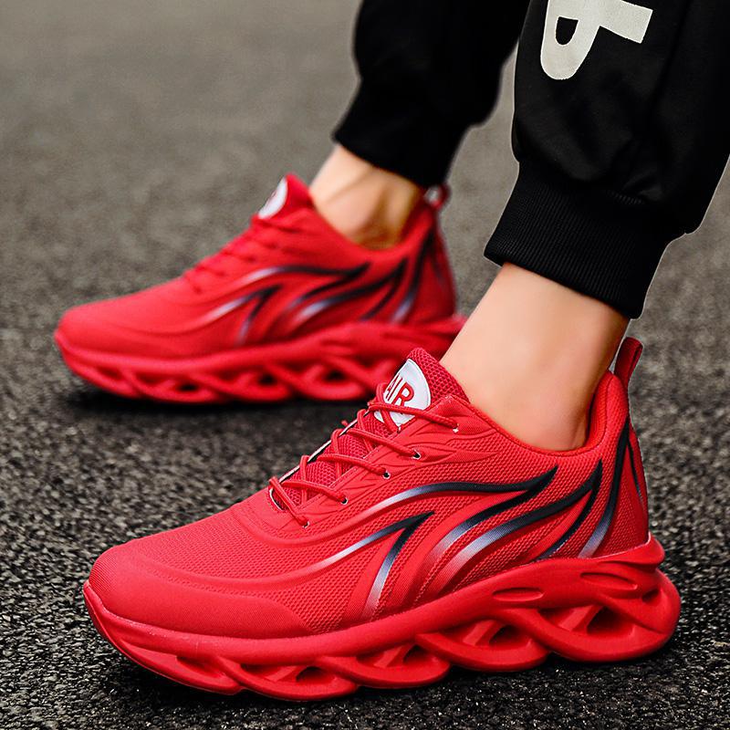 Mesh Running Shoes for Men and Women, Casual Lace-Up Trainers