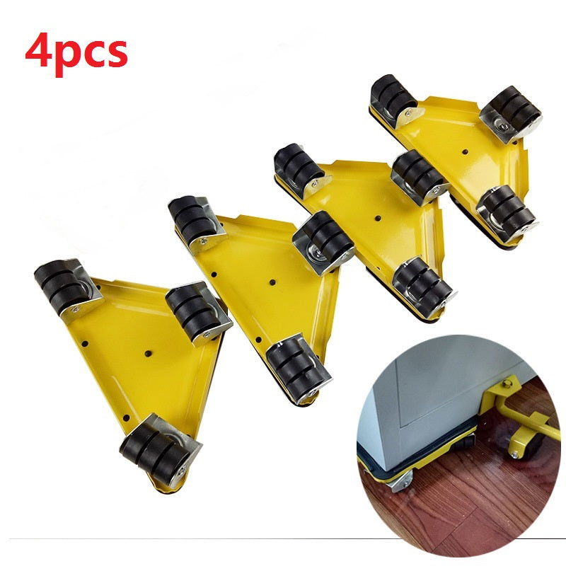 Furniture Moving Lifter Tool Set with Wheels, 5 Pieces
