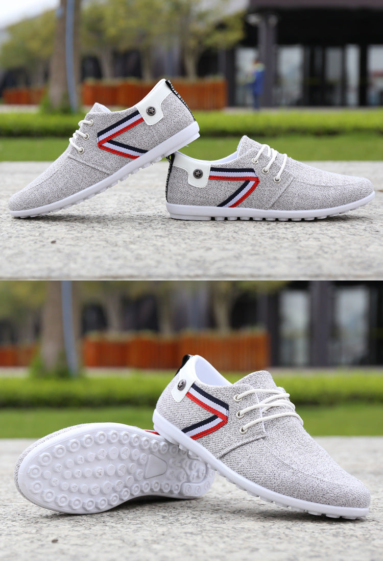 Men's Soft-Soled Canvas Shoes in Classic Cloth Style