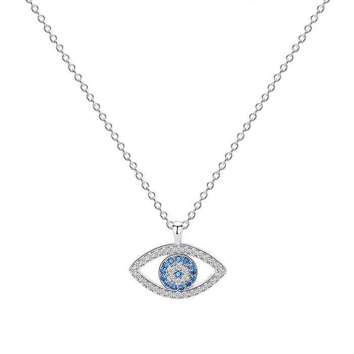 S925 Sterling Silver Jewellery with Demon Eye Design, Platinum Plated