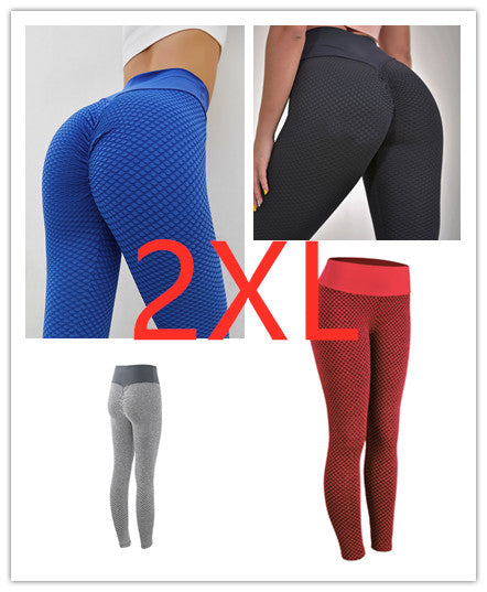 Seamless High Waist Plaid Leggings For Yoga, Gym And Everyday