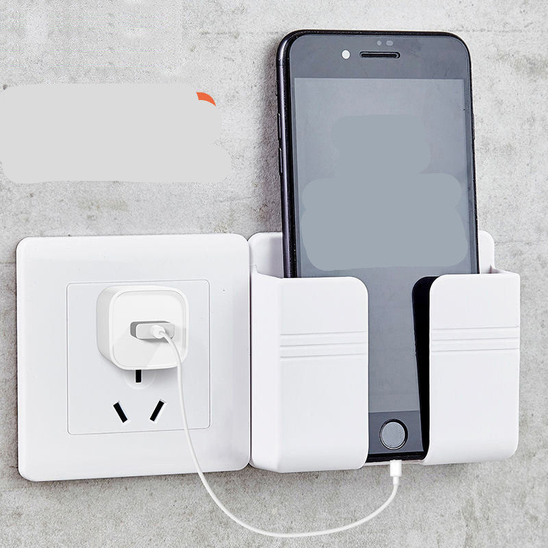Punch-Free Sticky Phone Charging Rack, Wall Mounted Storage Holder