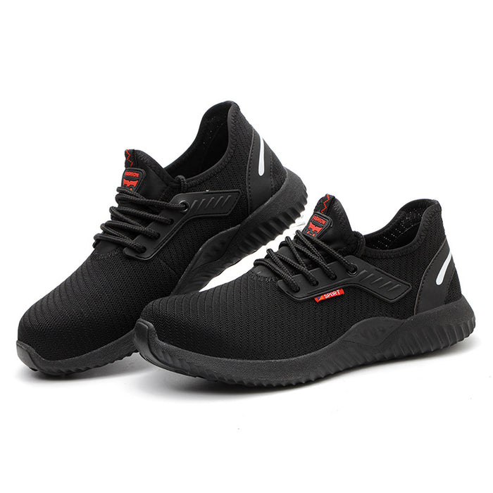 Breathable Anti-Smash Steel Toe Safety Work Shoes