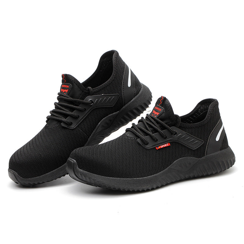 Breathable Anti-Smash Steel Toe Safety Work Shoes