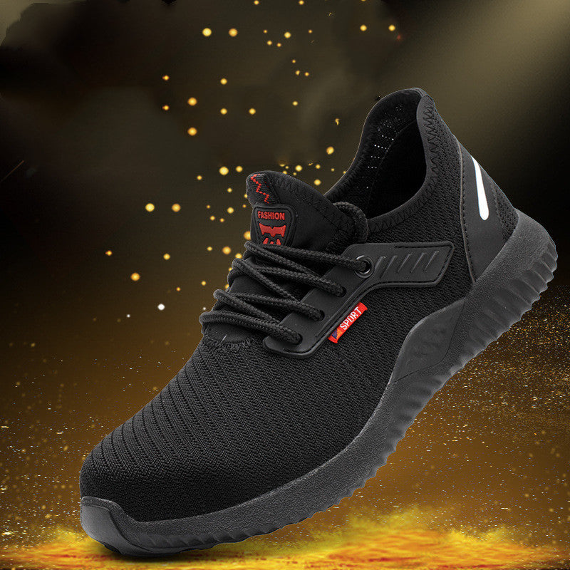 Breathable Anti-Smash Steel Toe Safety Work Shoes