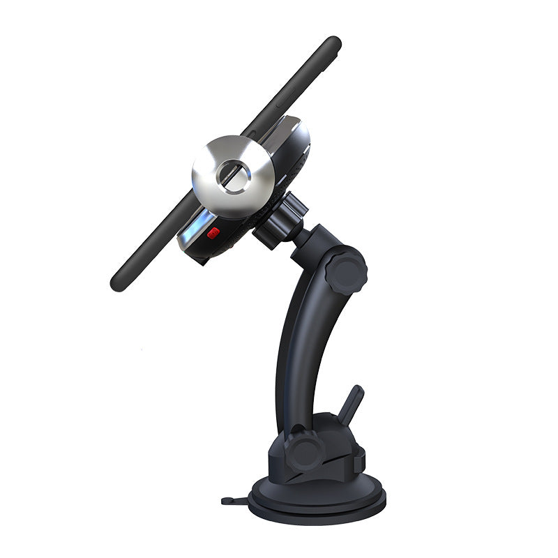 Car Air Vent Phone Holder, One-Hand Metal Mount in Black