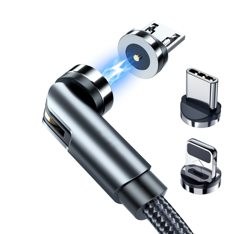 Rotating Magnetic Charging Cable, USB Type C and Fast Charge
