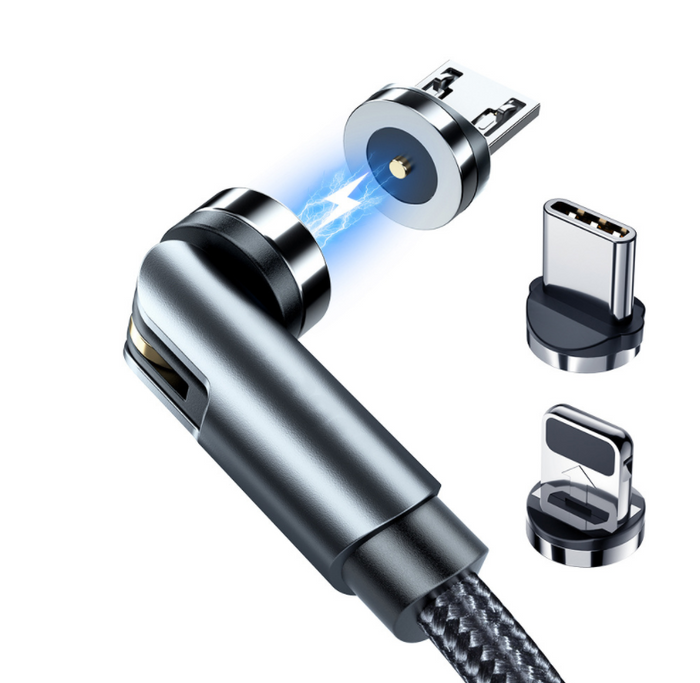 Rotating Magnetic Charging Cable, USB Type C and Fast Charge