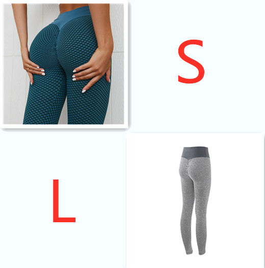 Seamless High Waist Plaid Leggings For Yoga, Gym And Everyday