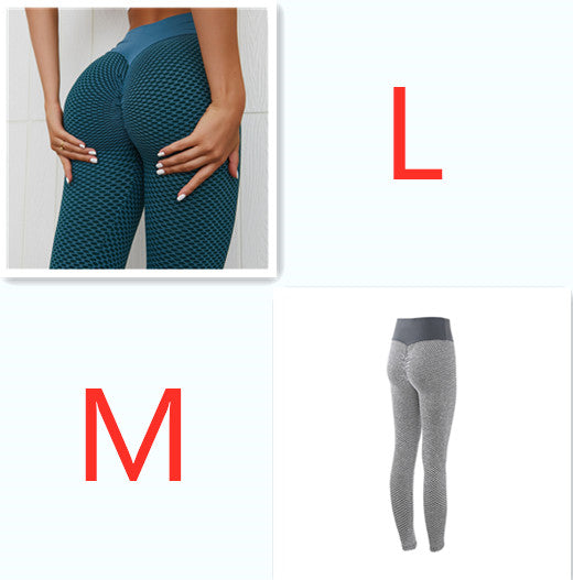 Seamless High Waist Plaid Leggings For Yoga, Gym And Everyday
