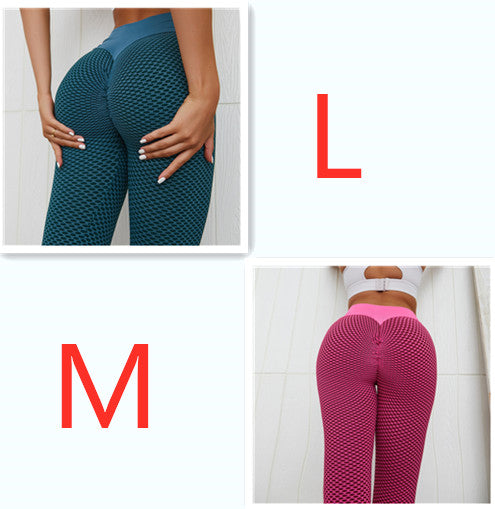 Seamless High Waist Plaid Leggings For Yoga, Gym And Everyday