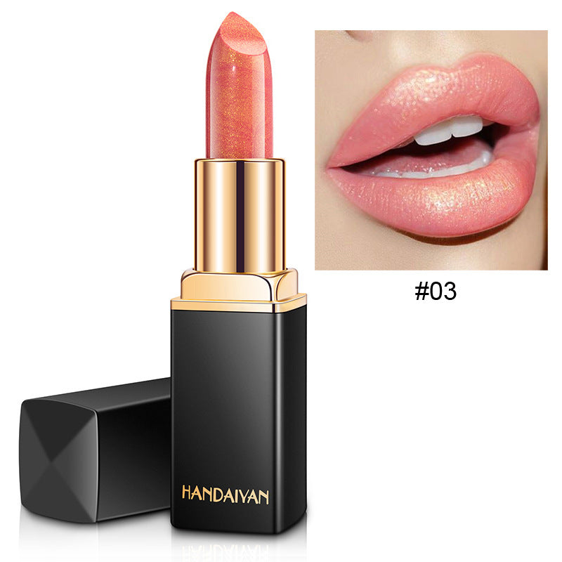 Shiny Metallic Lipstick, Pearlescent Colour-Changing Long Wear Lip Colour