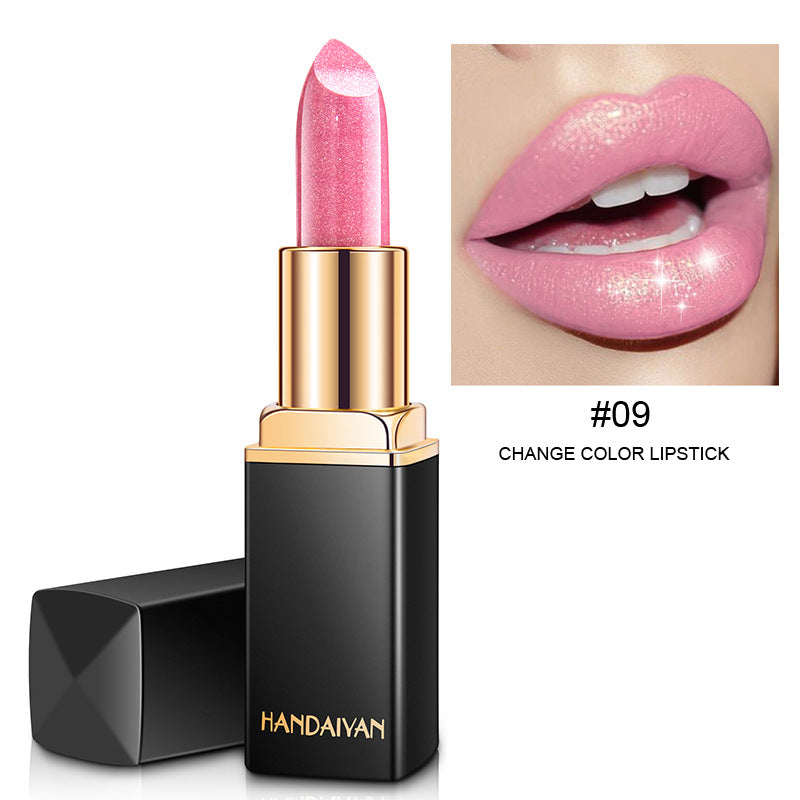 Shiny Metallic Lipstick, Pearlescent Colour-Changing Long Wear Lip Colour