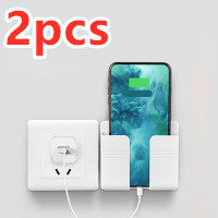Punch-Free Sticky Phone Charging Rack, Wall Mounted Storage Holder