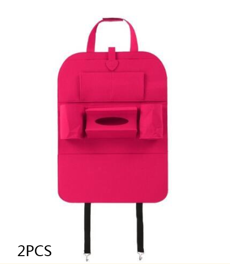 Wool Felt Car Seat Organiser Bag, Multi-Purpose Back Seat Storage