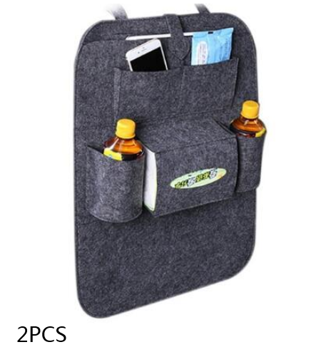 Wool Felt Car Seat Organiser Bag, Multi-Purpose Back Seat Storage