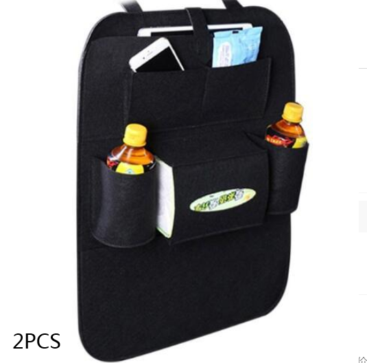 Wool Felt Car Seat Organiser Bag, Multi-Purpose Back Seat Storage