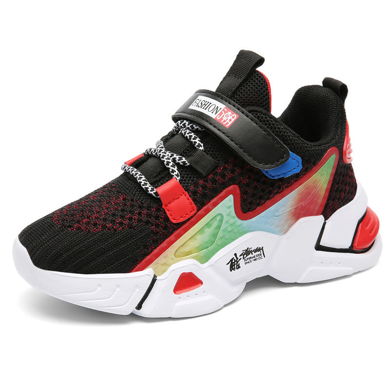 Kids' Flyknit Sneakers, Breathable Casual Trainers for Boys